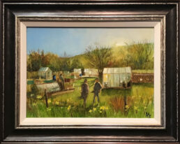 Artist-Anthony-Marn-An Early start, Allotments, Uppermill